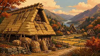 売らない・貸さない・壊さないを描いた架空のドット絵風景