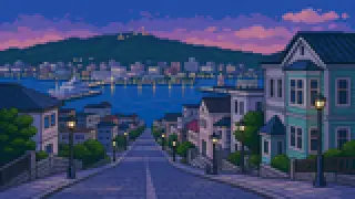 Pixel-art imaginary scene of Hakodate's night view, the Otaru Canal, Furano's hills, Asahiyama Zoo, Noboribetsu, Niseko: a guide to Hokkaido's vivid towns and sights