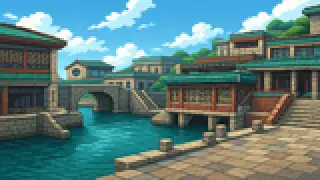 Pixel-art imaginary scene of Toso, Koorimoto, Inuzako, Minayoshi: real Kagoshima City neighborhoods whose kanji readings defeat newcomers, explained with sources