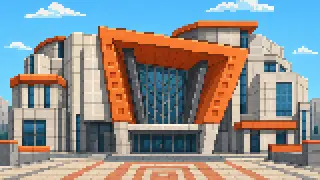 Pixel-art imaginary scene of The stage culture of Osaka, the city of laughter: Yoshimoto's manzai, Kamigata rakugo, and the puppet theater of Bunraku